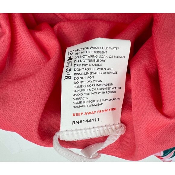 Girls Feathers & Arrow Lola Paradise Island Tiropical Print One-Piece Swimsuit S - Picture 6 of 8